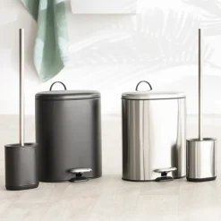 5five Poubelle Soft close métal 6L, Inox