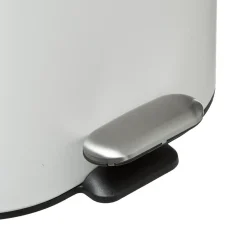 5five Poubelle Soft close métal 6L, Blanc