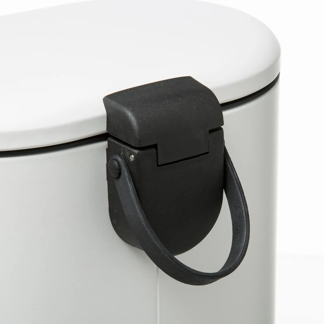 5five Poubelle Soft close métal 6L, Blanc