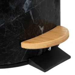 5five Poubelle Soft close métal 3L, Noir