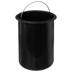 5five Poubelle Soft close métal 3L, Noir