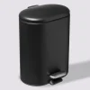 5five Poubelle Soft close métal 6L, Noir