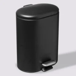5five Poubelle Soft close métal 6L, Noir