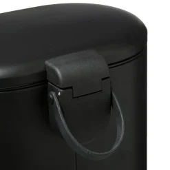 5five Poubelle Soft close métal 6L, Noir