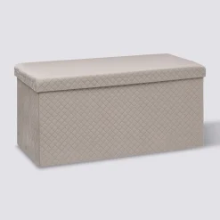 5five Pouf double pliant, Velour lin