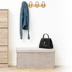 5five Pouf double pliant, Velour lin