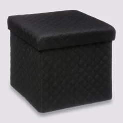 5five Pouf pliable 31x31 cm, Noir