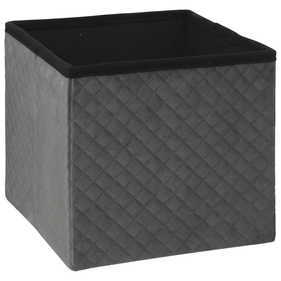 5five Pouf pliable 31x31 cm, Velours Gris