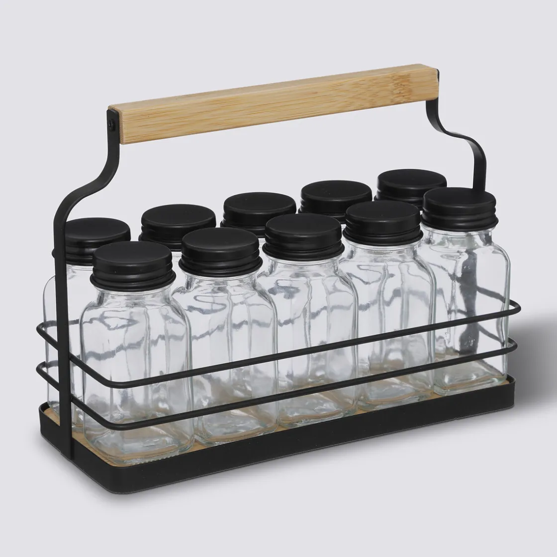 5five Présentoir à épices 10 pots, Bambou
