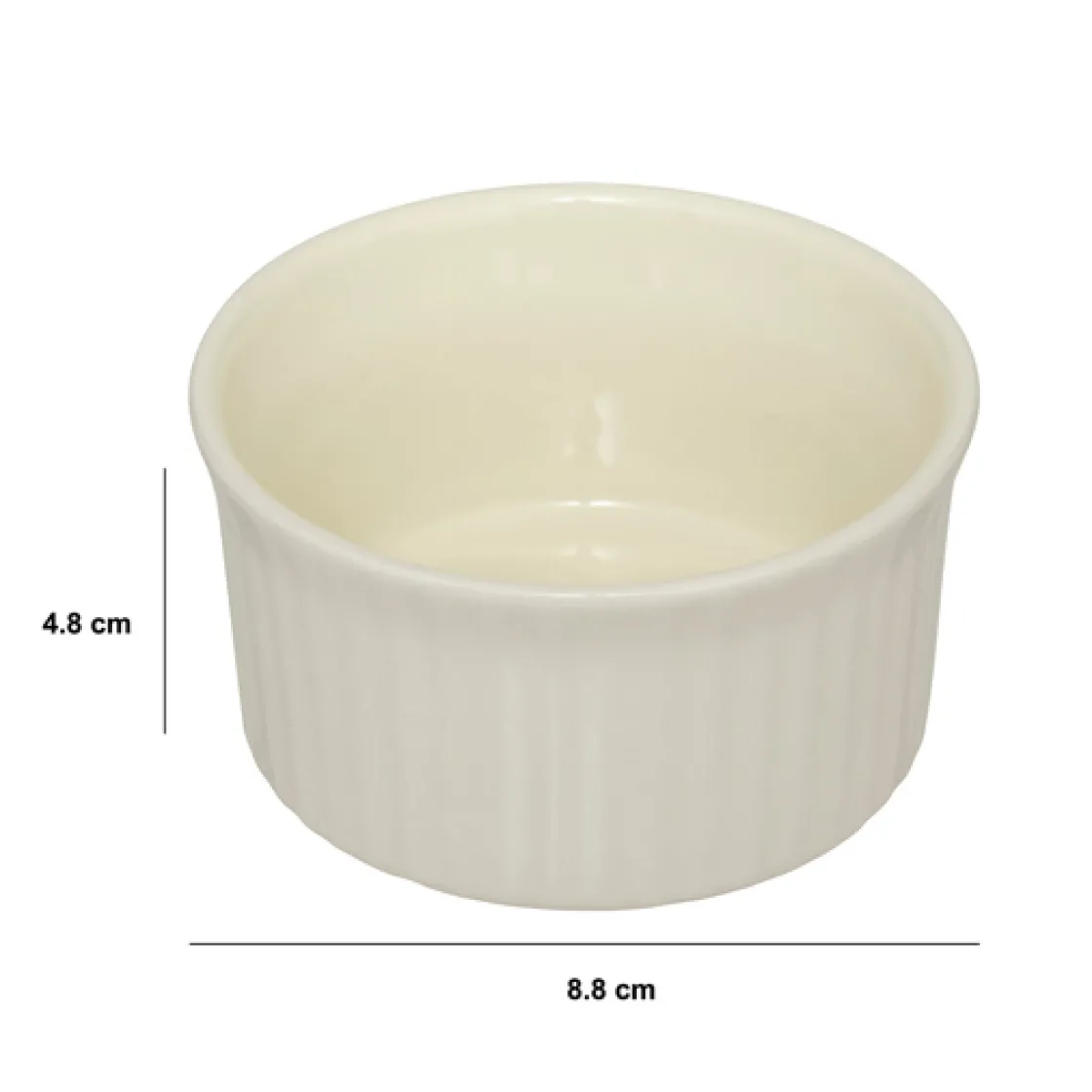 5five Ramequin céramique 9cm, Blanc