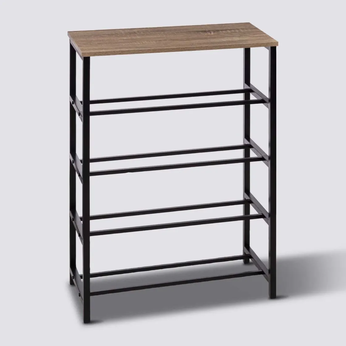 5five Range-chaussures console, Effet chêne naturel