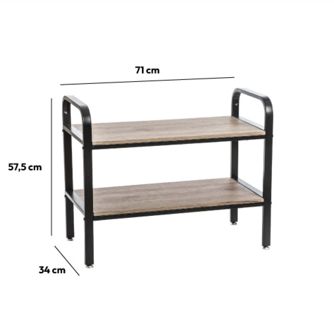 5five Range-chaussures x6 métal noir