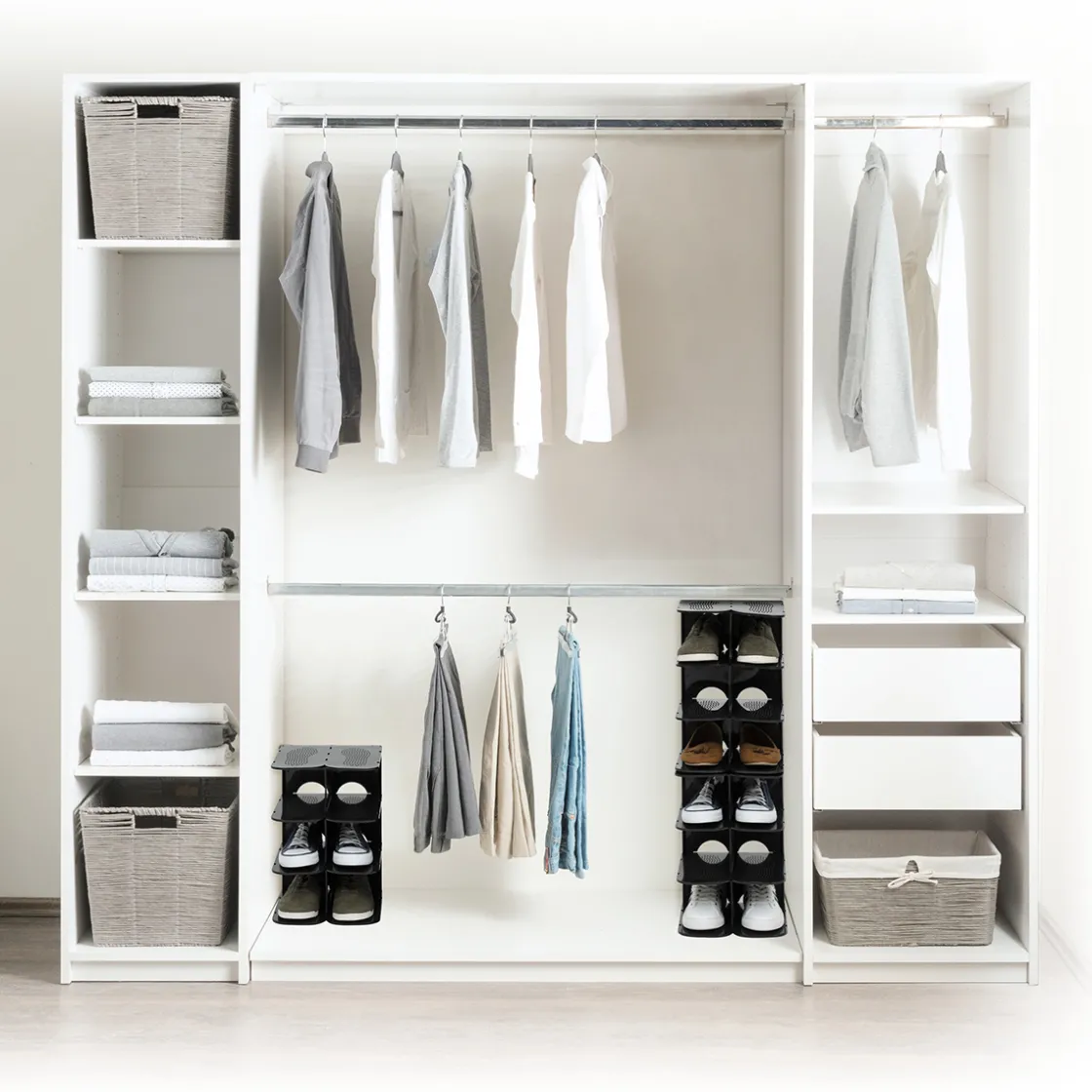 5five Range-chaussures x4, Plastique