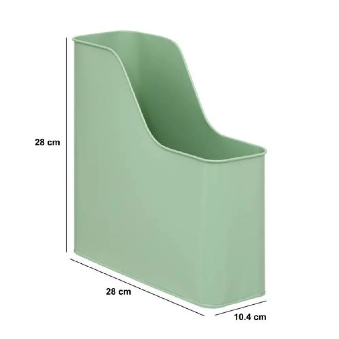 5five Range-documents, l.28 cm, Vert Clair