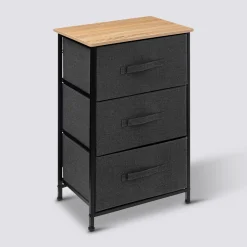 5five Rangement 3 tiroirs, Gris foncé