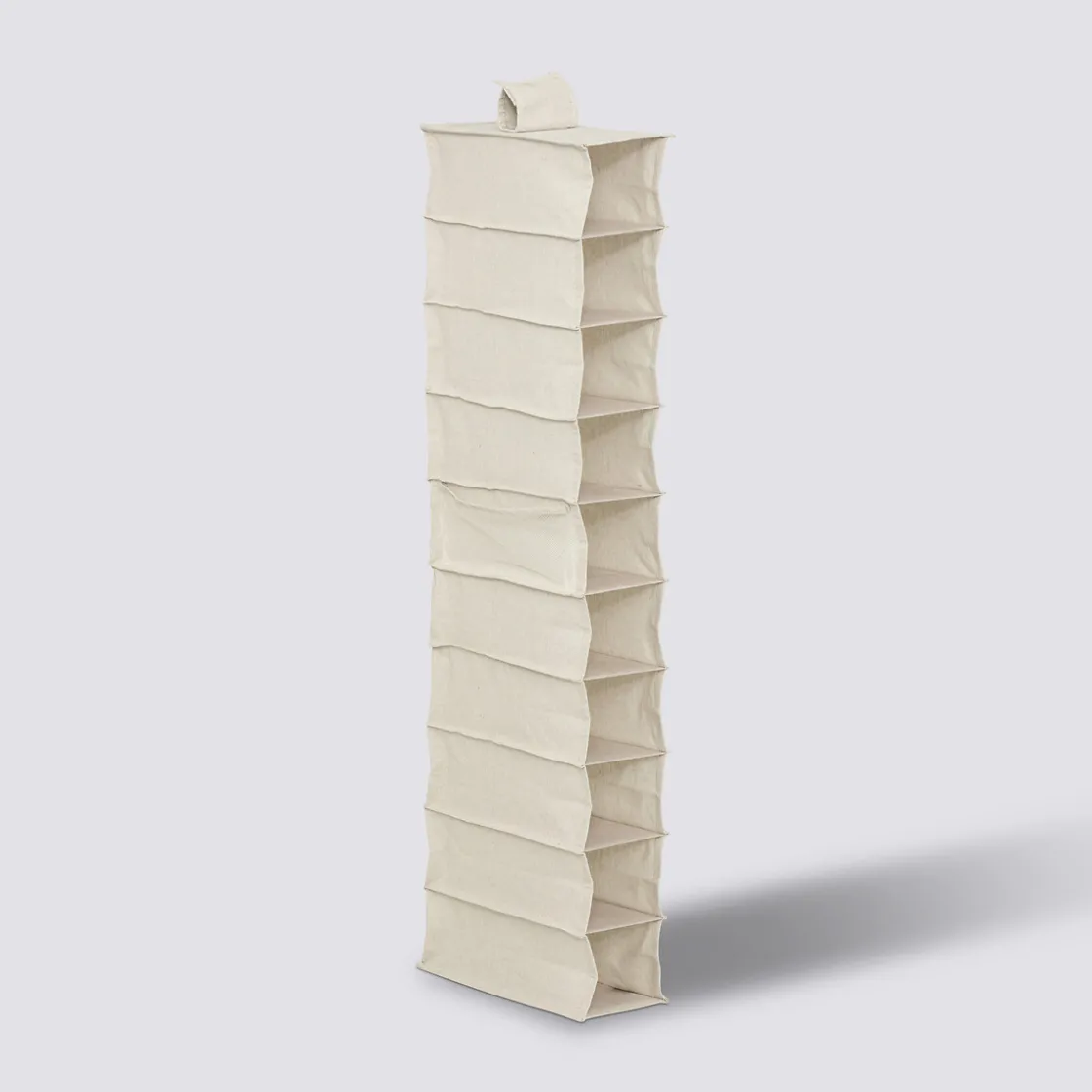 5five Rangement chaussures 10 cases avec panier, Beige