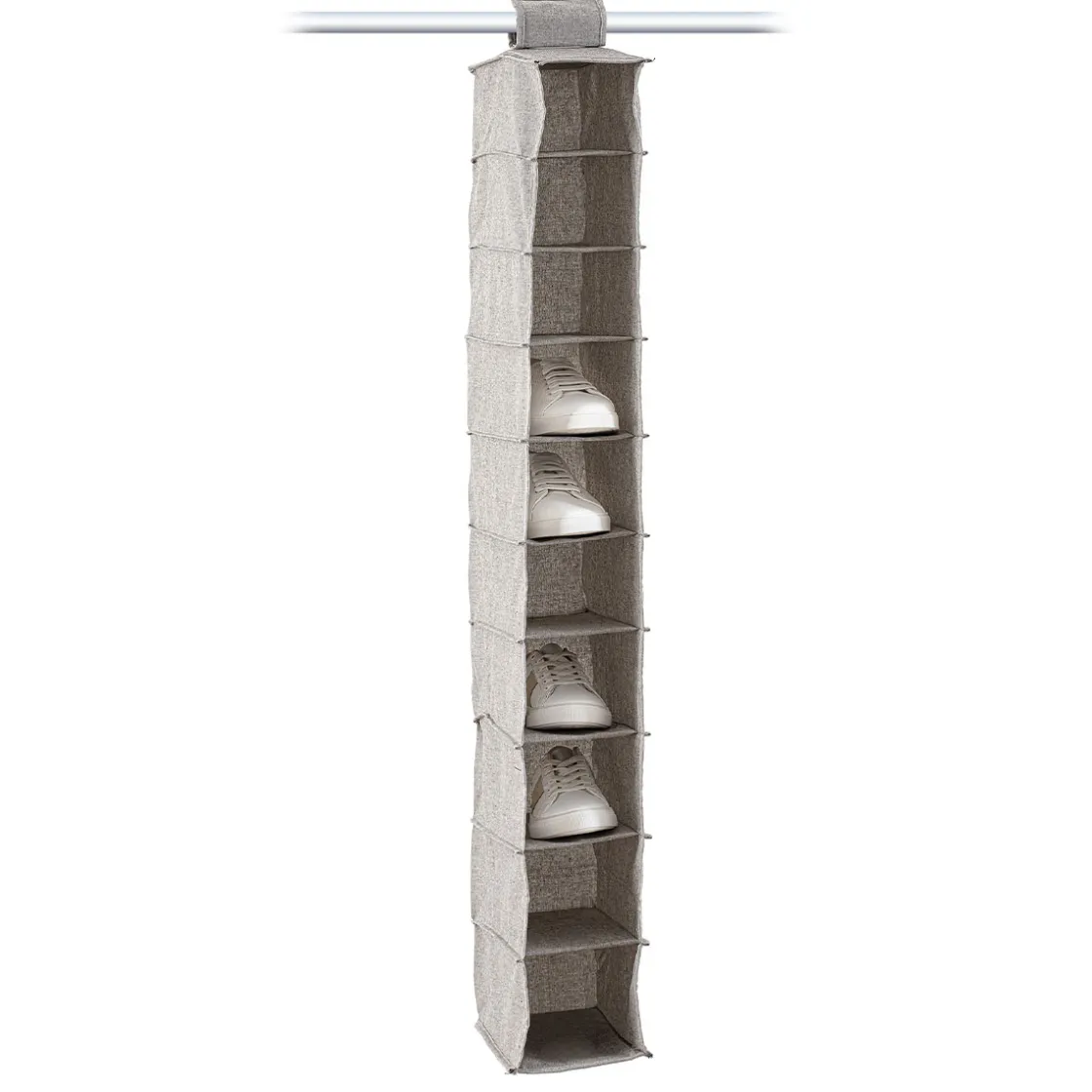 5five Rangement chaussures 10 cases, Gris clair