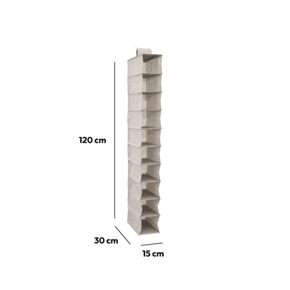 5five Rangement chaussures 10 cases, Gris clair