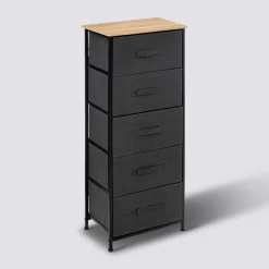 5five Rangement haut 5 tiroirs, Gris foncé