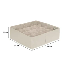 5five Rangement tiroir 16 compartiments, Beige