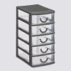 5five Rangement tour plastique 5 tiroirs, Petit modèle