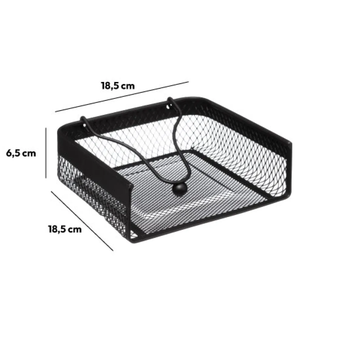 5five Range-serviettes 18,5x18,5cm, Noir