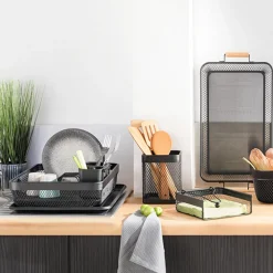 5five Range-serviettes 18,5x18,5cm, Noir