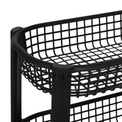 5five Resserre avec paniers 4 niveaux, Noir