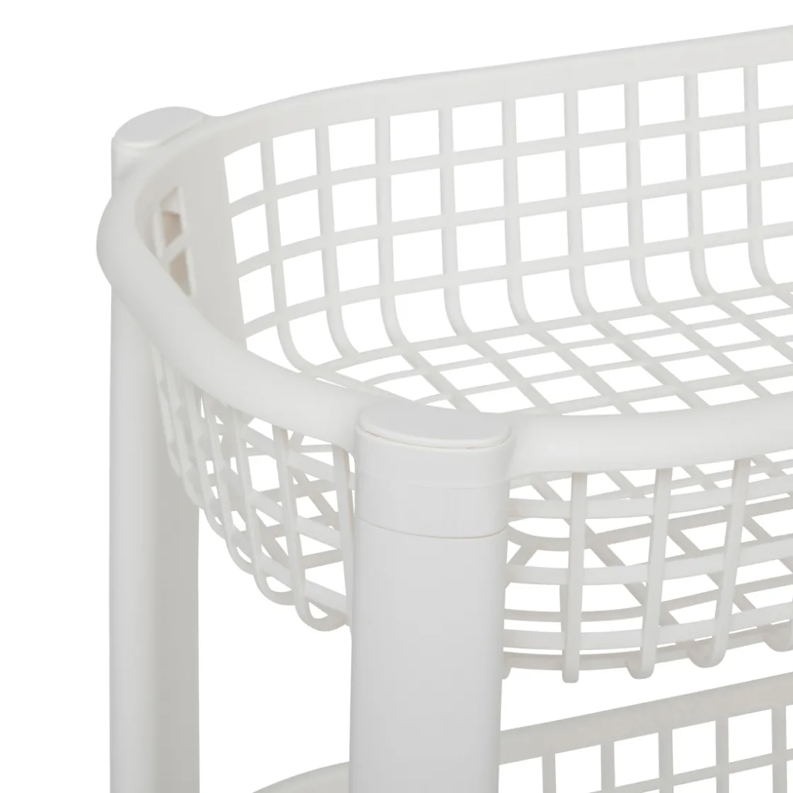 5five Resserre avec paniers 4 niveaux, Blanc