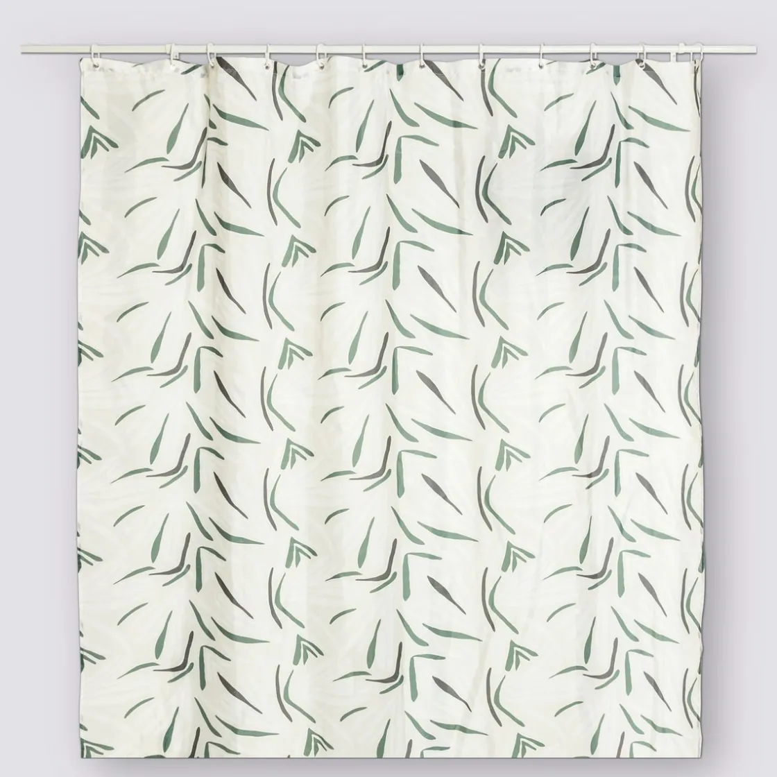 5five Rideau de douche, Blanc et vert