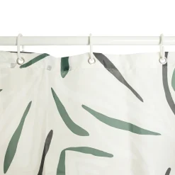 5five Rideau de douche, Blanc et vert