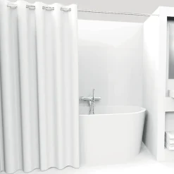 5five Rideau de douche 180x200cm, Blanc