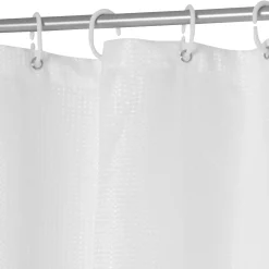 5five Rideau de douche 180x200cm, Blanc