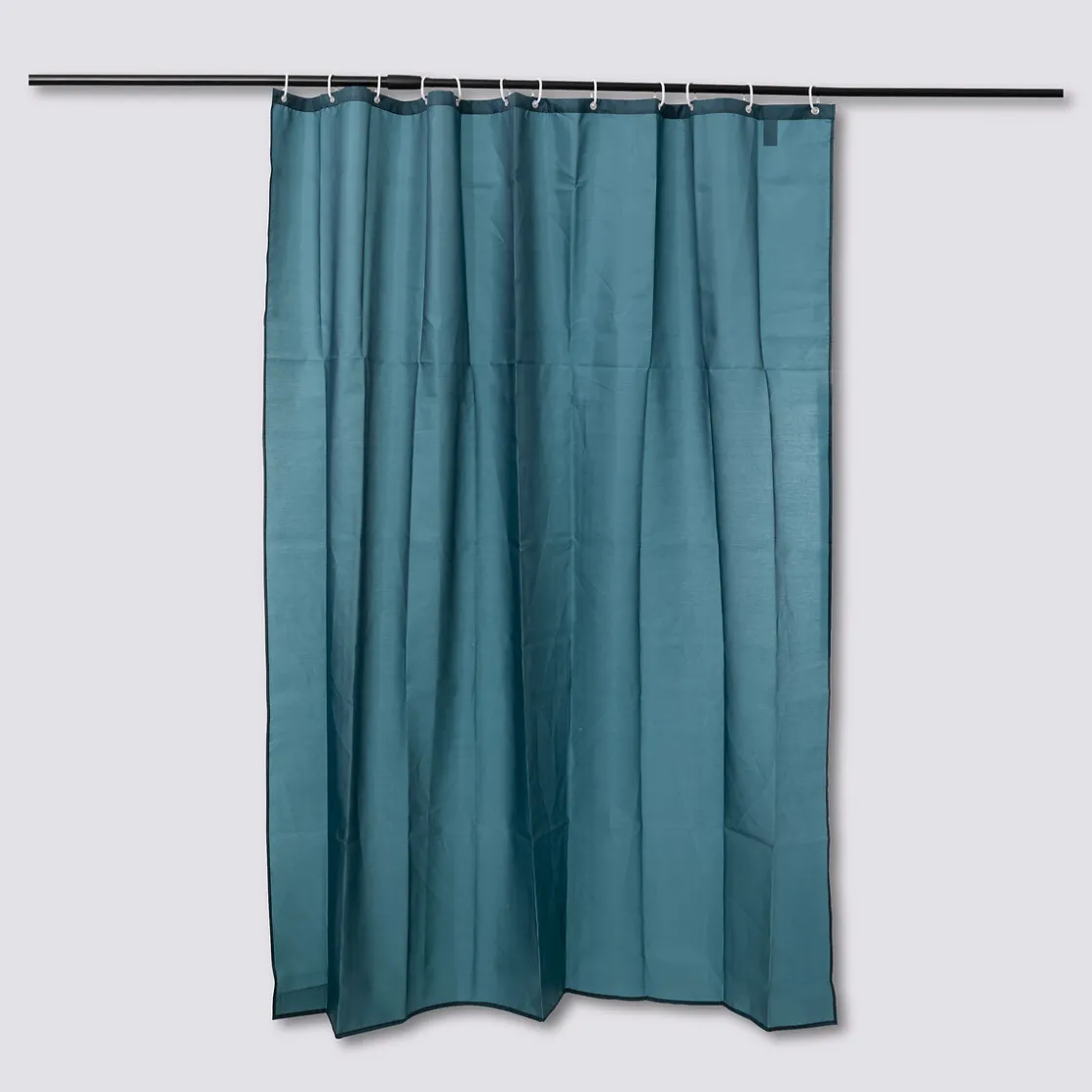 5five Rideau de douche 180x200cm, Bleu pétrole