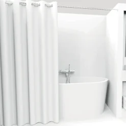 5five Rideau de douche 180x200cm, Gris