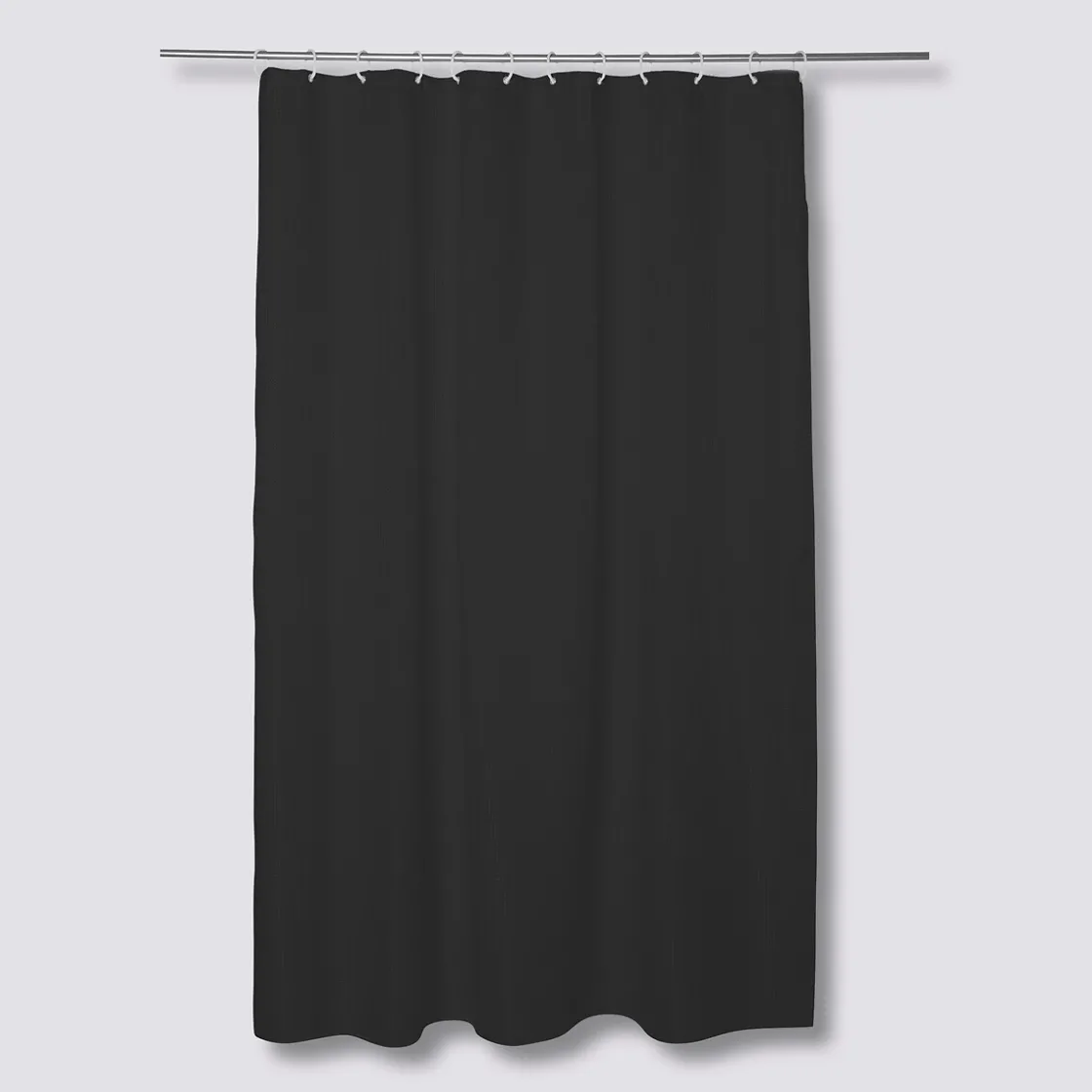 5five Rideau de douche 180x200cm, Gris charbon