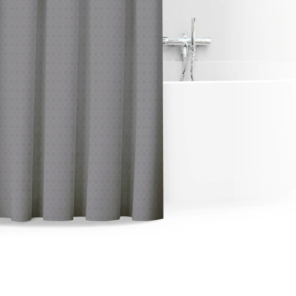 5five Rideau de douche 180x200cm, Gris