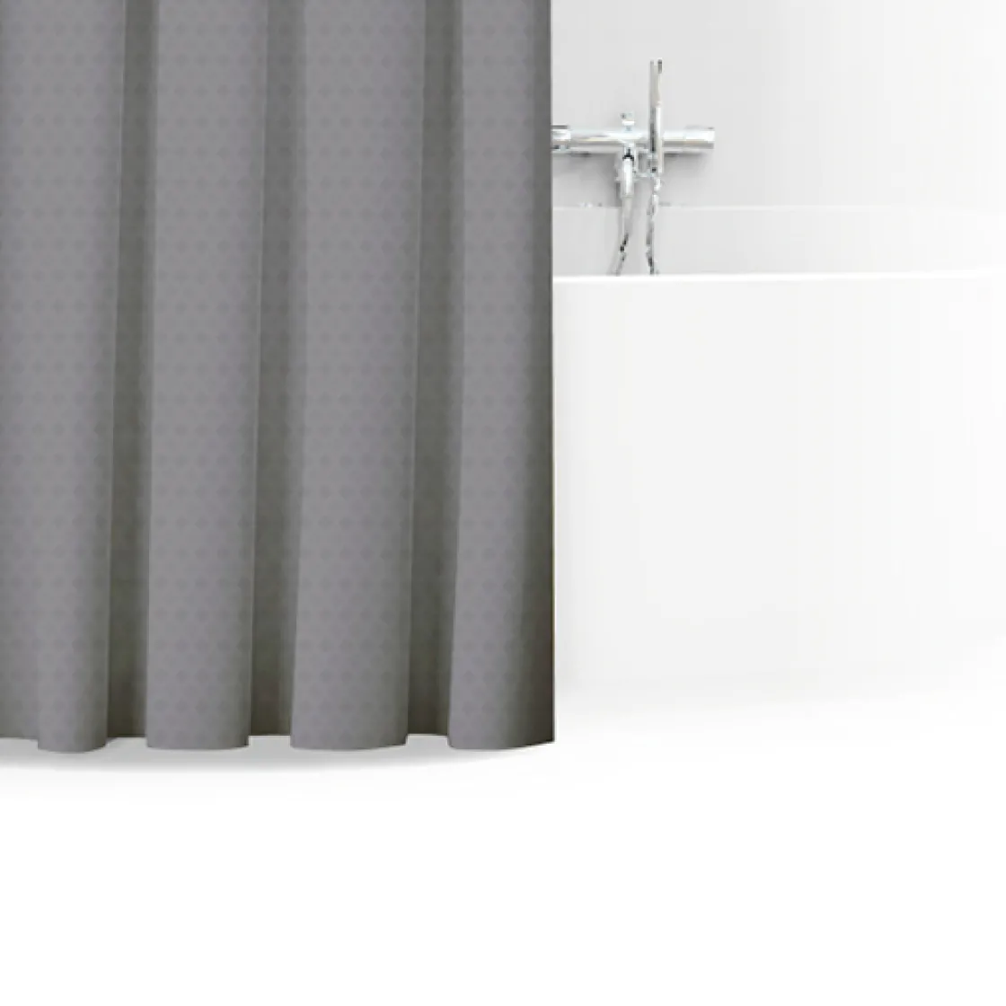 5five Rideau de douche 180x200cm, Gris