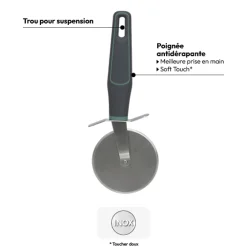 5five Roulette à pizza, Inox