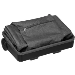 5five Sac de shopping avec 2 roulettes, Gris