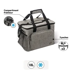 5five Sac isotherme 20L, Gris