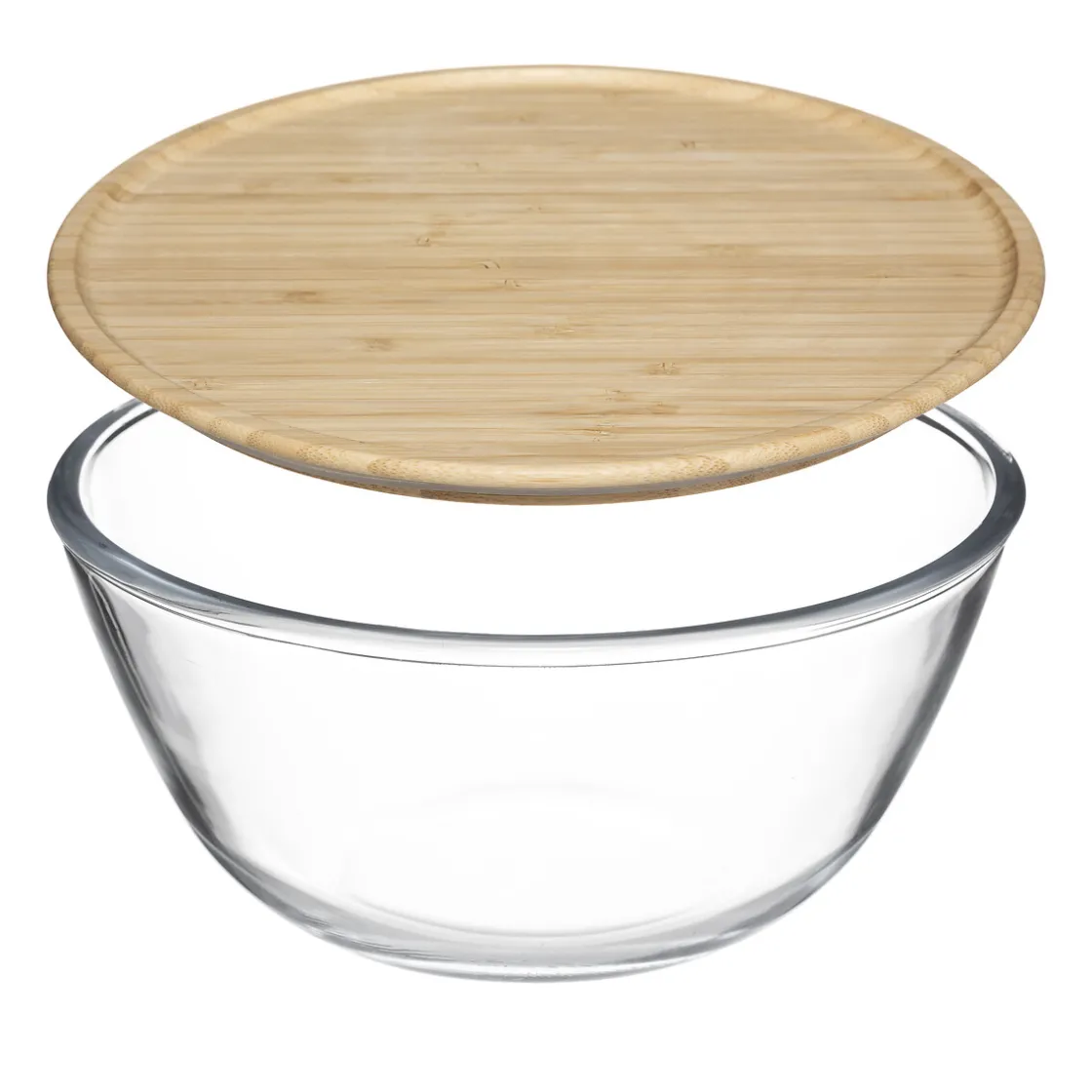 5five Saladier D23 cm, Couvercle bambou