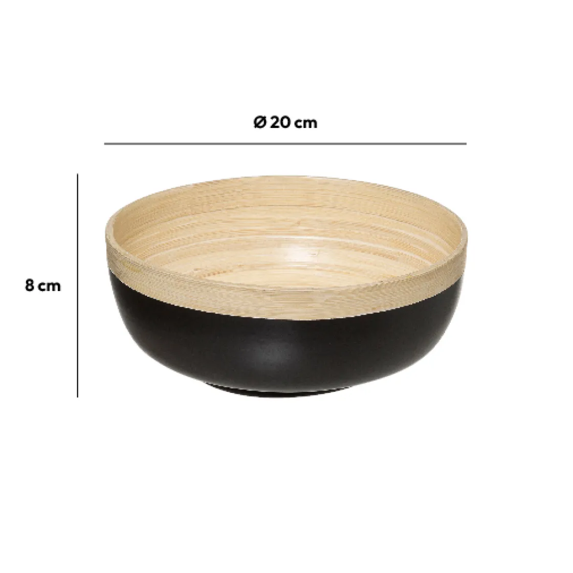 5five Saladier D20 cm, Gris anthracite