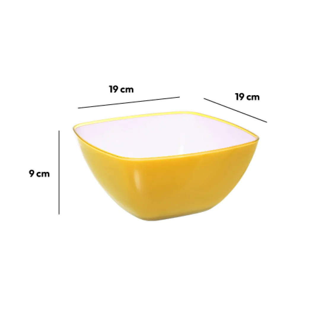 5five Saladier D19 cm, Jaune moutarde