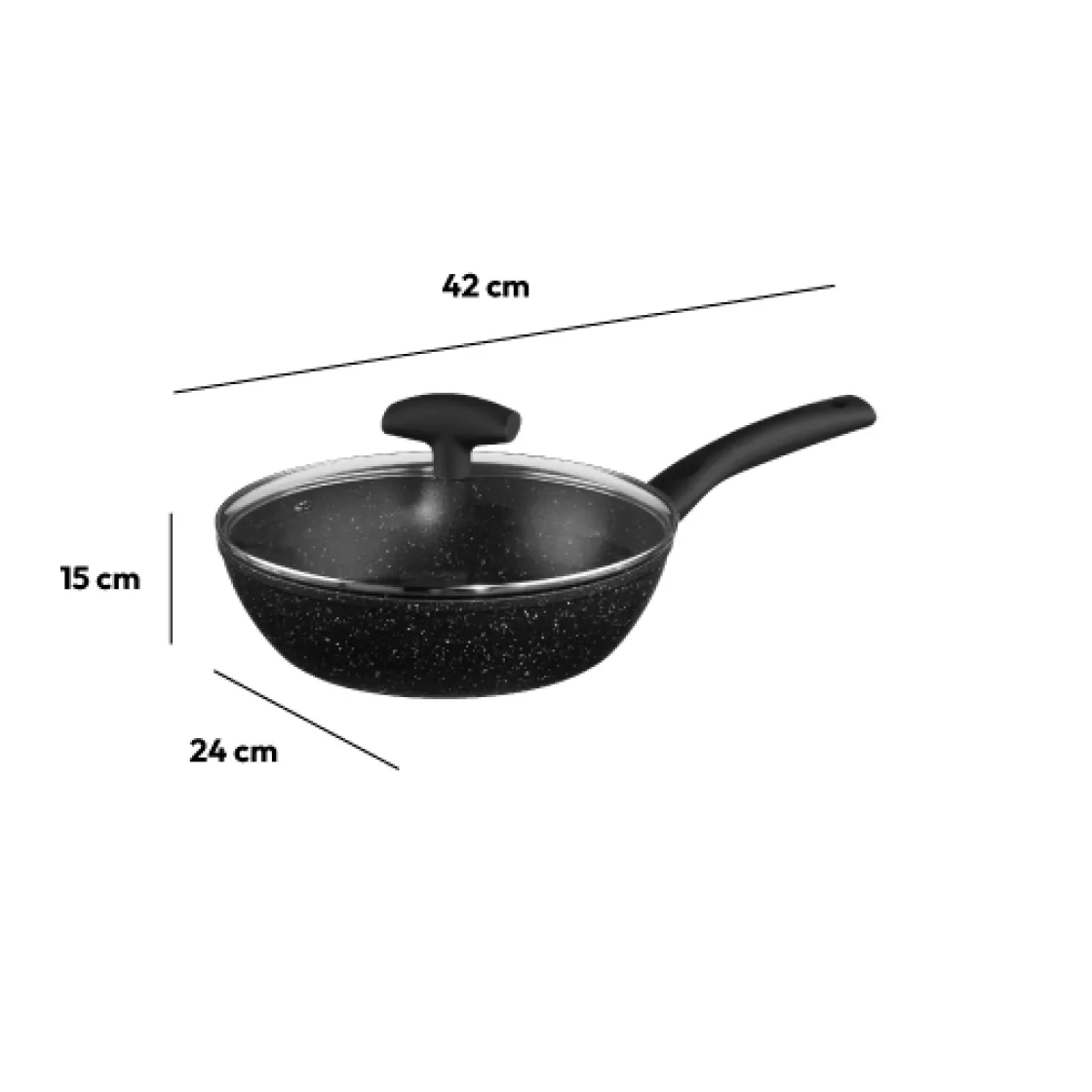 5five Sauteuse Aluminium forgé, 24 cm