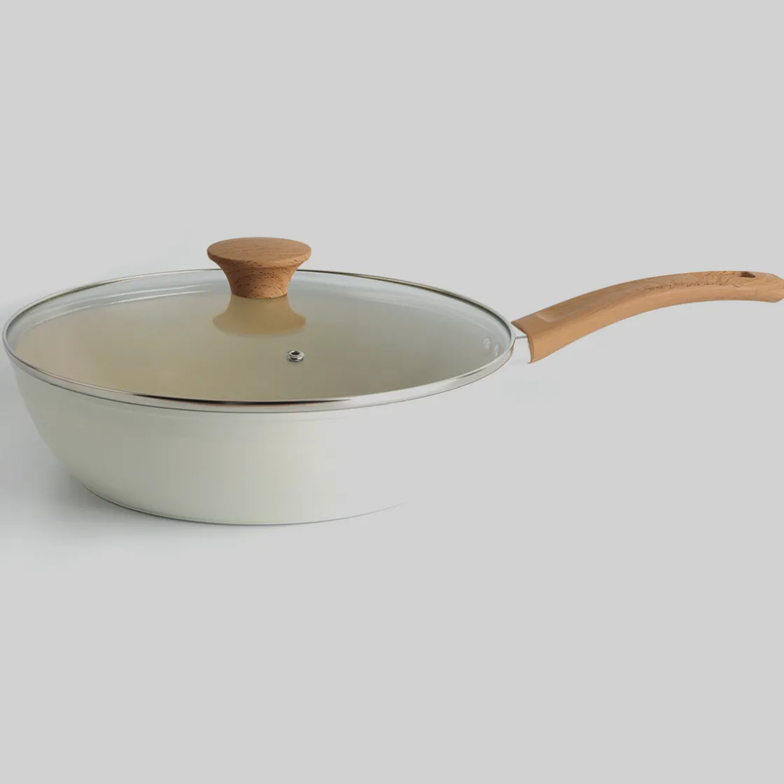 5five Sauteuse aluminium forgé beige, 28cm