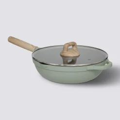 5five Sauteuse fonte d'aluminium vert, 28 cm