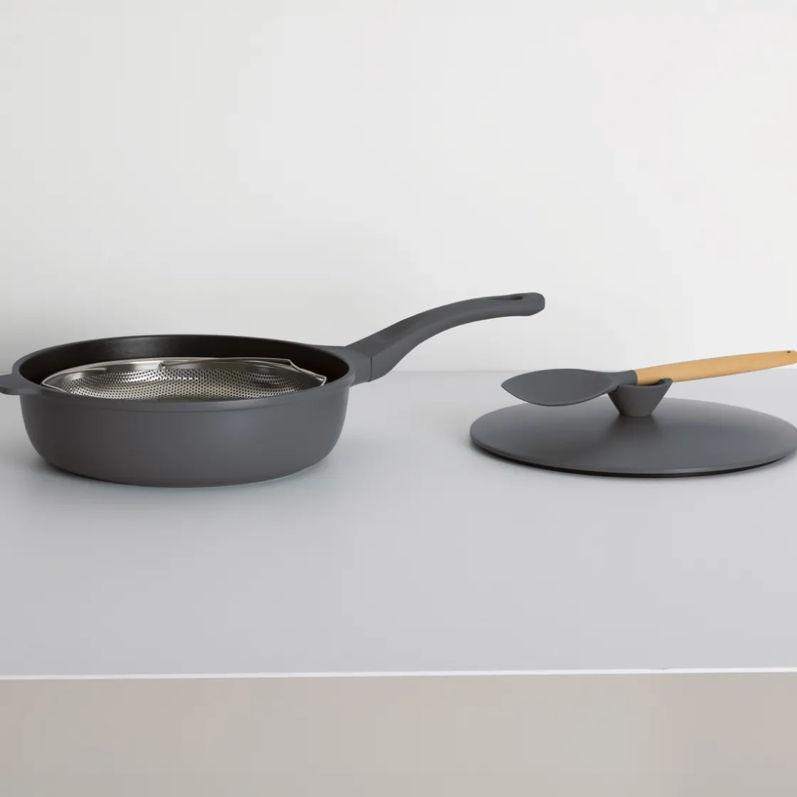 5five Sauteuse fonte d'aluminium gris, 28cm