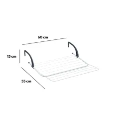 5five Séchoir extensible à accrocher acier