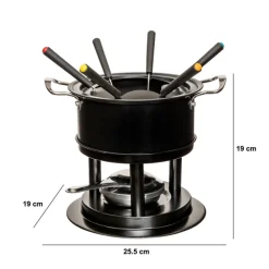 5five Service à fondue 6 personnes, Inox